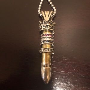 King Baby Necklace with Rubies Sapphires Diamonds